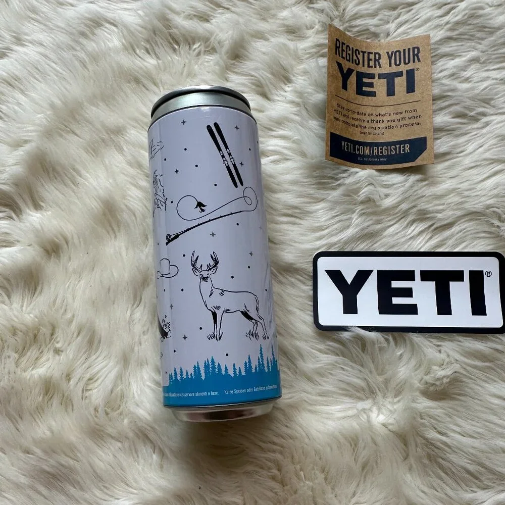 YETI Slim Pop Top Empty Insert Sample Can 12oz Tall Storage Container Shoot Hunt